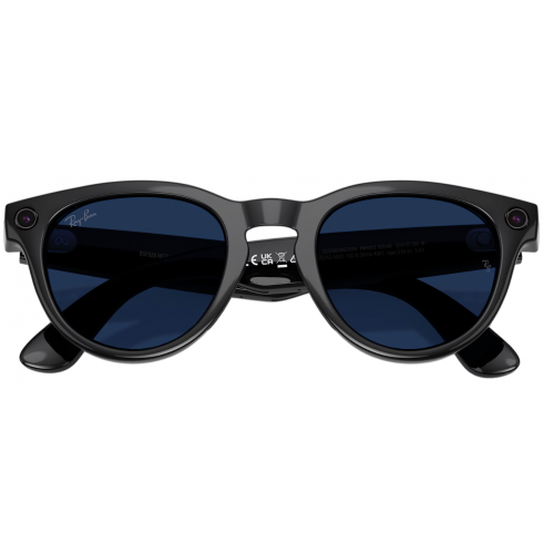 Умные очки Ray-Ban Meta* Headliner Gen 2 Shiny Black, Фотохромные линзы Clear to Sapphire Transitions (RW4013), размер M
